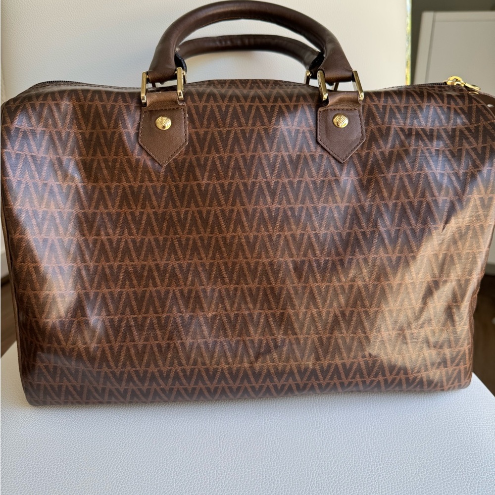 Authentic Mario Valentino Monogram Handbag Very Good Preloved Condition - Picture 12 of 14